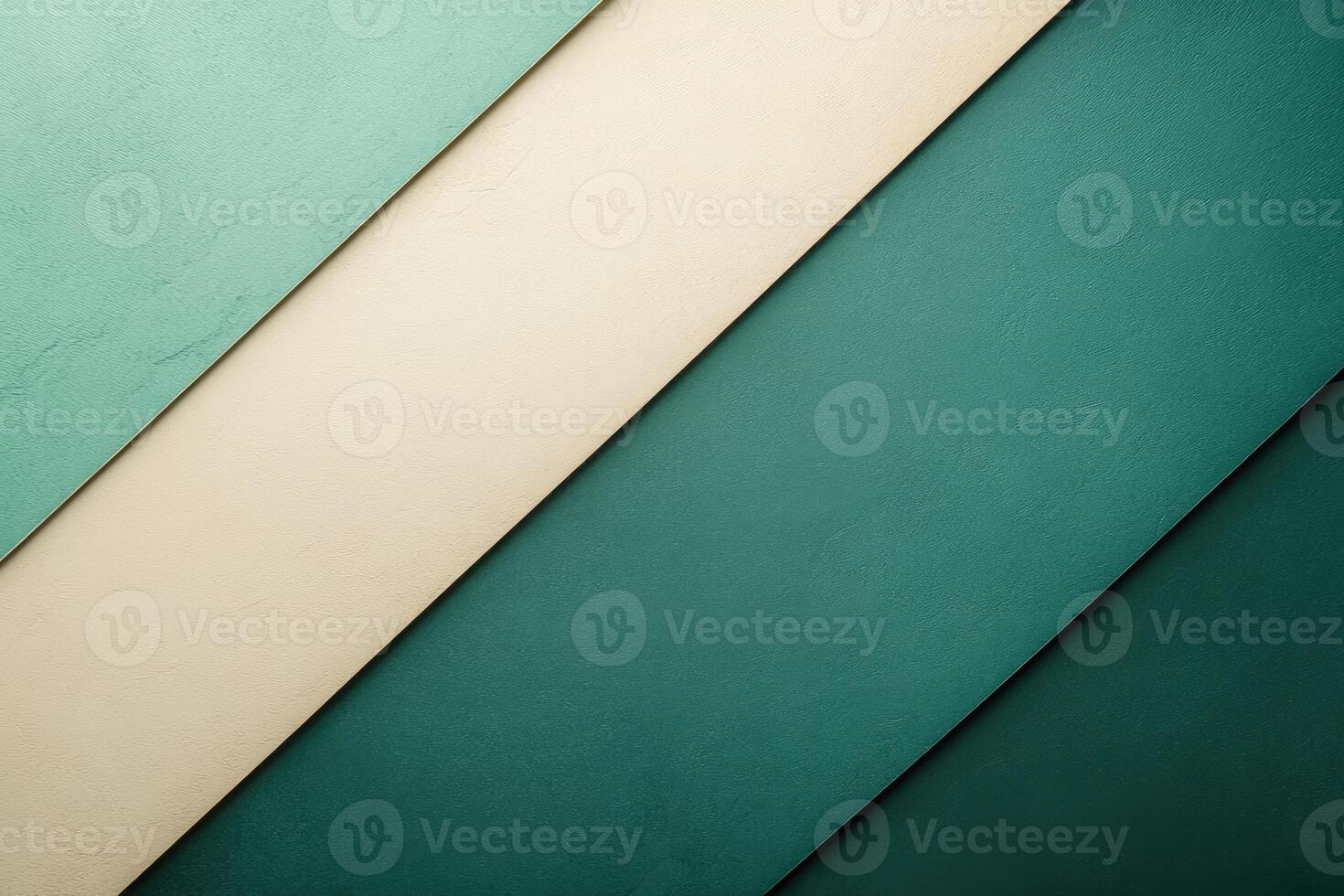 Diagonal stripes creating modern geometric background with green and beige colors photo