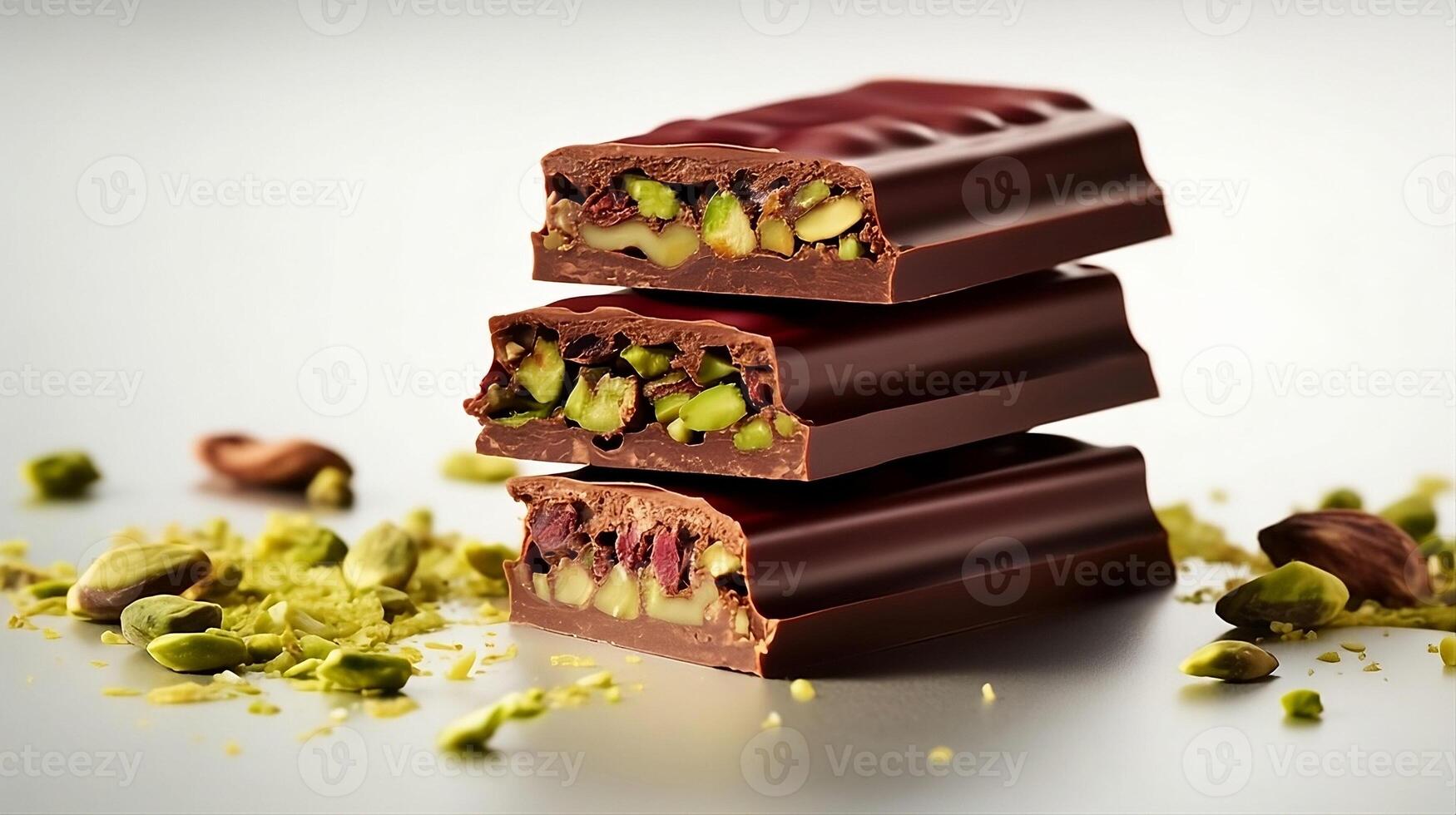 Dark chocolate with rose . photo