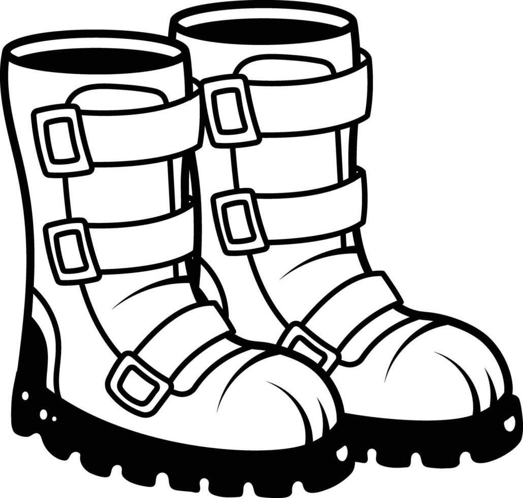 Astronaut shoes icon in doodle style vector