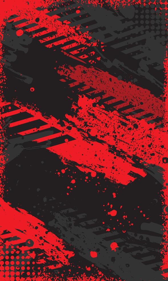Abstract orange grunge brush stroke racing background for sublimation jersey vector