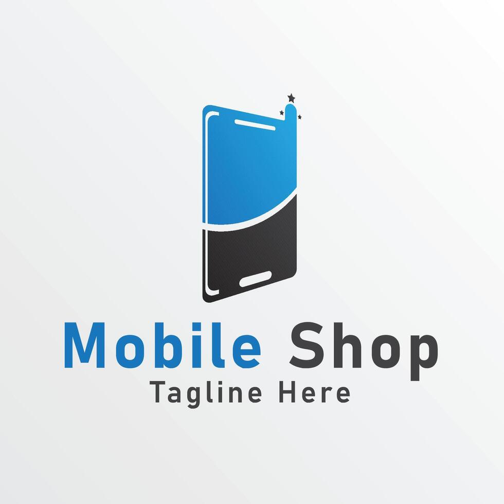 Mobile Shop Logo Design vector