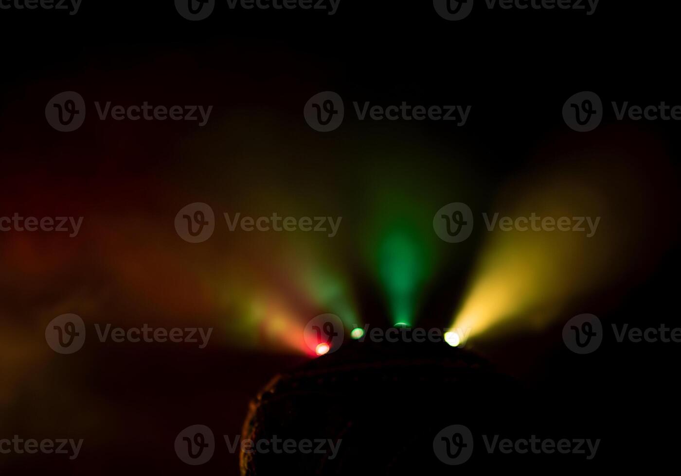 Black History Month celebration with African flag colors lights smoke Black History month Colors background photo