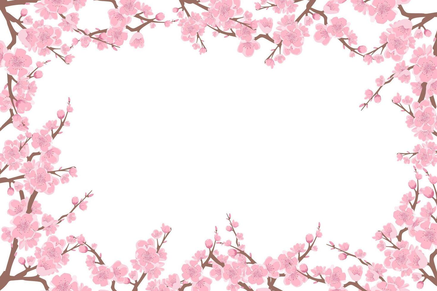 Cherry blossom background. Cherry blossom background design for invitations, cards, banner background. vector