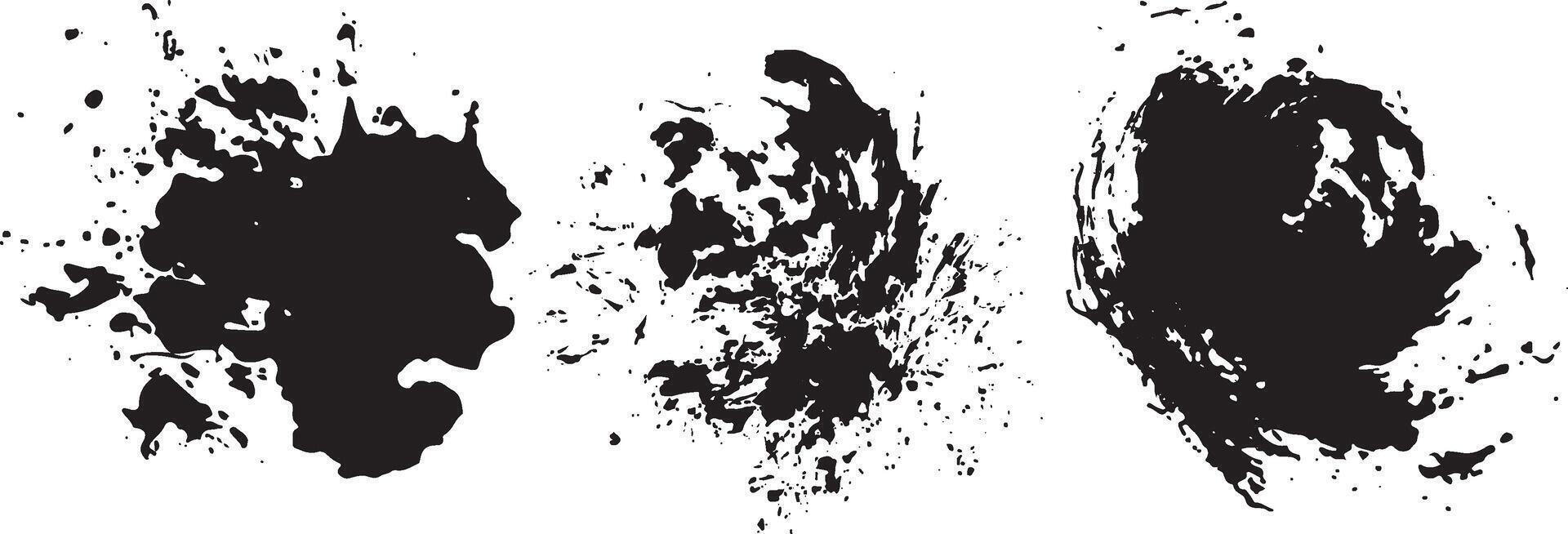 set of various black blots of various sizes and various shapes, for business ideas and various designs vector