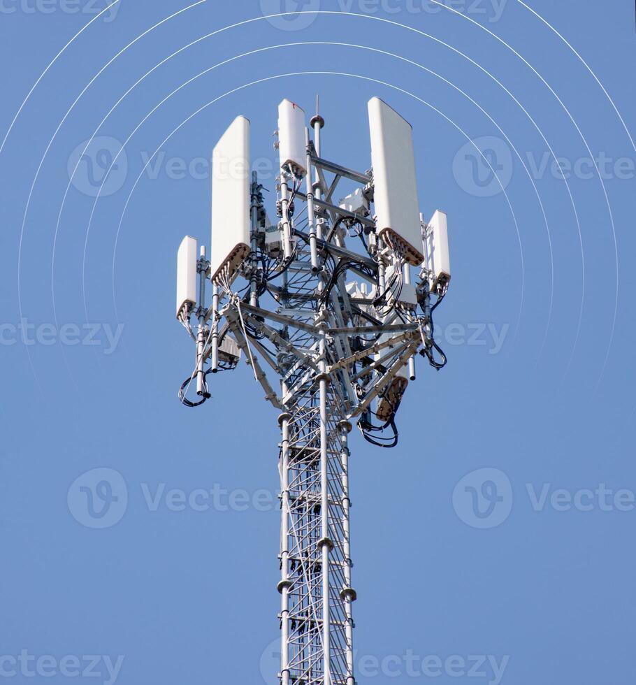 Connecting communicating, and exchanging with global network cloud data internet technology. Using wireless data with high-speed technology for economic, scientific, and financial development. photo
