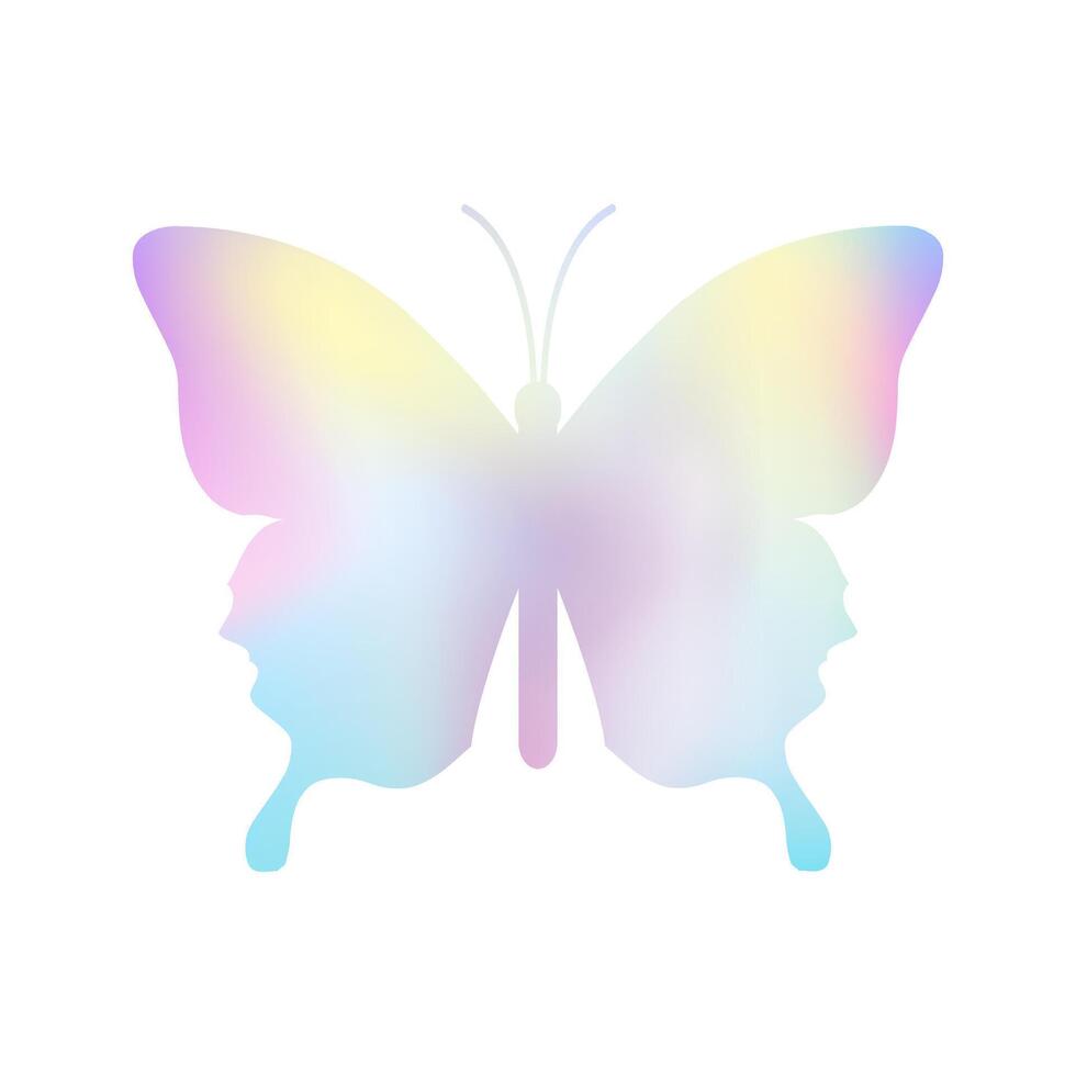 Colorful Butterfly isolated on white background vector