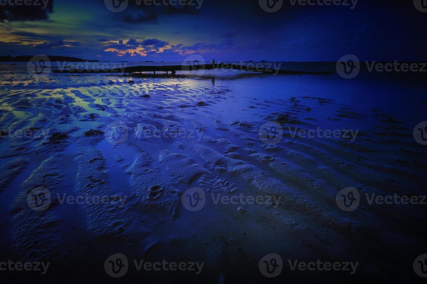 Sunset view from Belitung photo