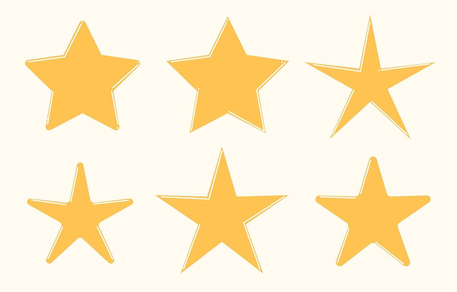 Cute Kawaii Star Cartoon Character with Smiling Face. Simple Childish Yellow Positive Starry Icon Silhouette Element. Romantic Baby Shower Day Greeting Element or Nursery Decoration Symbol vector