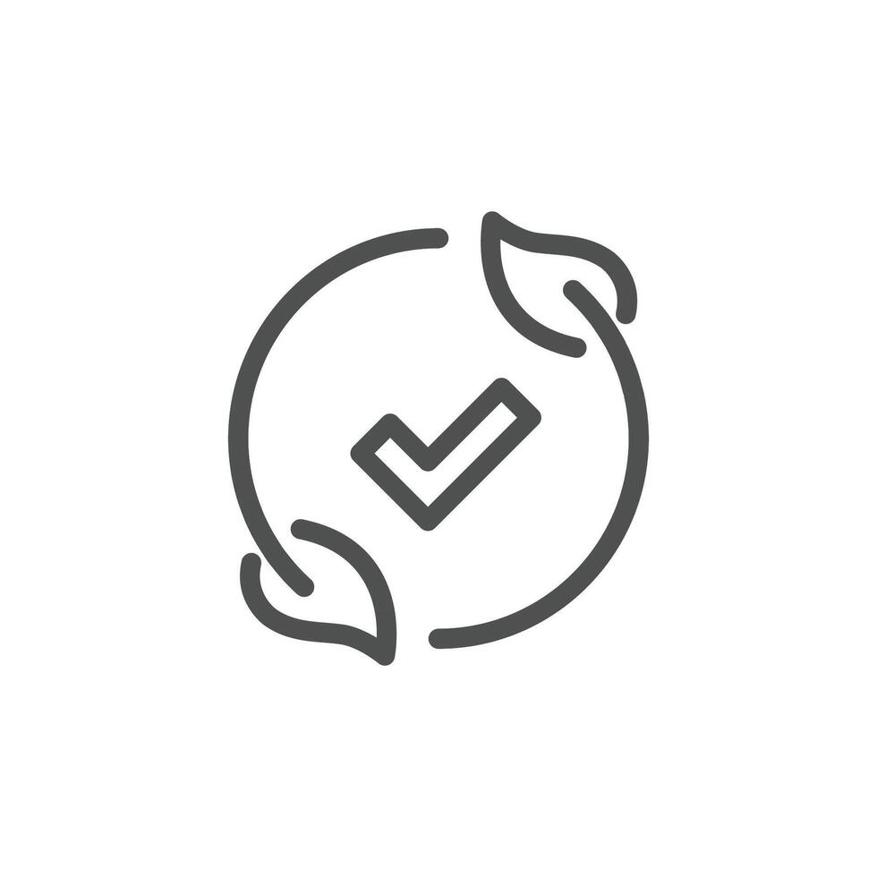 environmentally friendly outline icon design good for web or mobile app vector