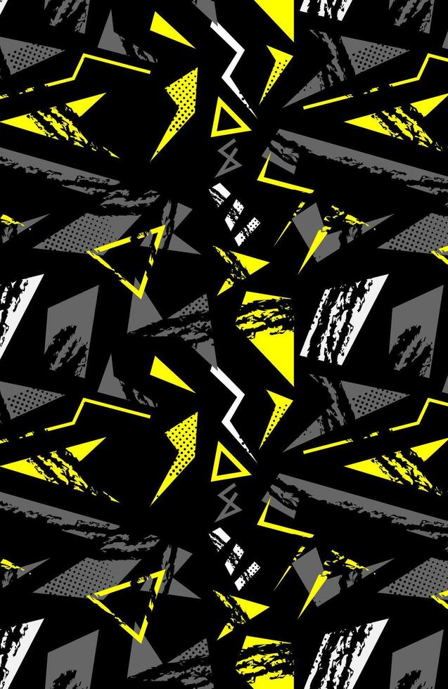 Black and yellow abstract background with grunge texture, modern design illustration template for sublimation vector