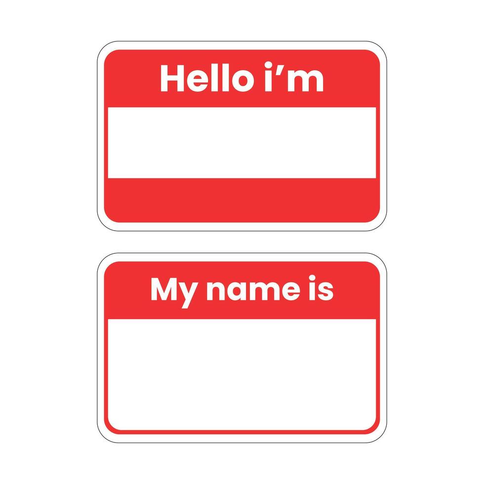 Design template name tag unique vector