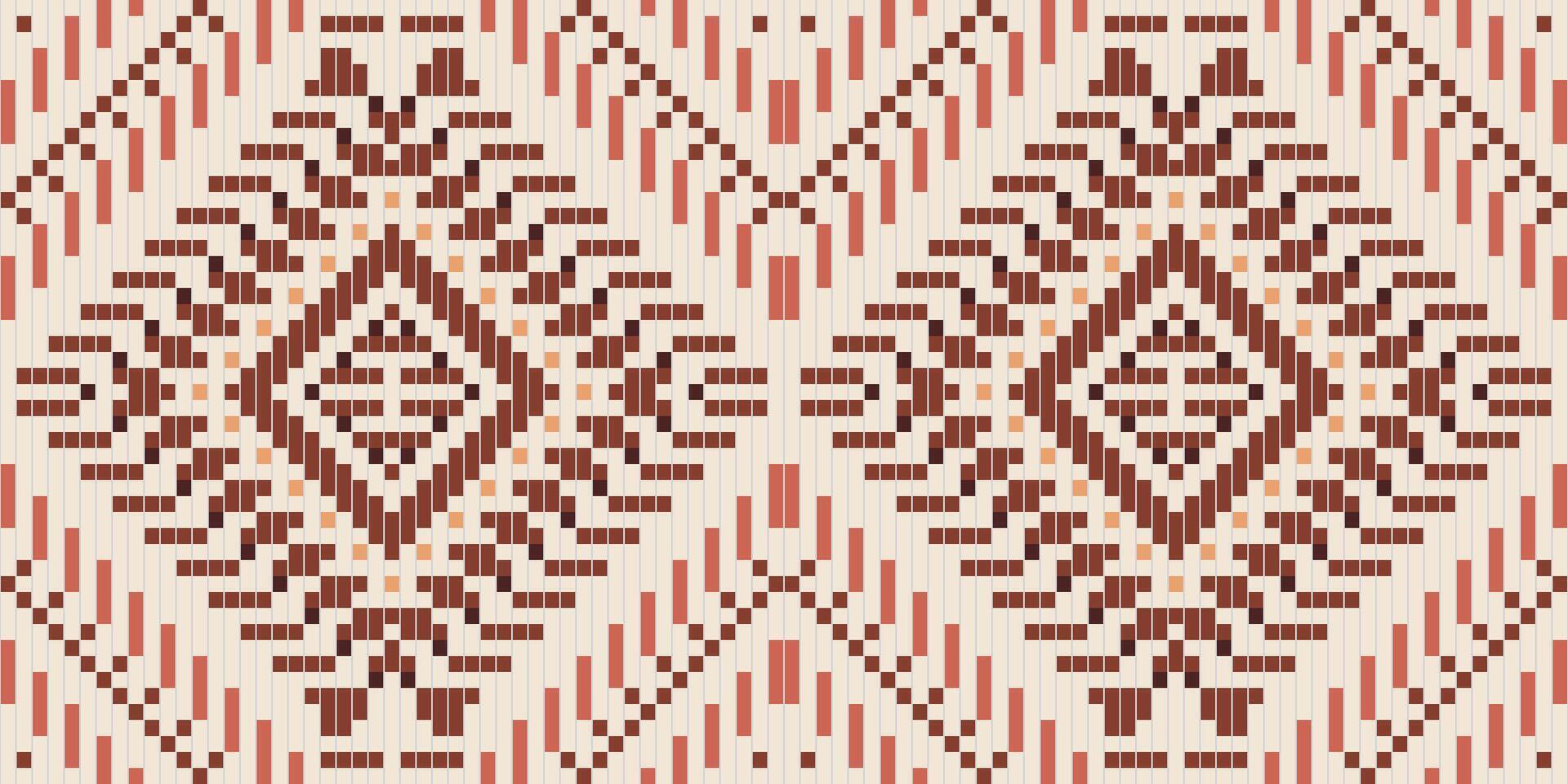 Zigzag Ethnic Pattern Sweaterfolk Embroidery, Aztec Geometric Ornament Print. Design for Carpet, Wallpaper, Clothing, Wrapping, Fabric vector