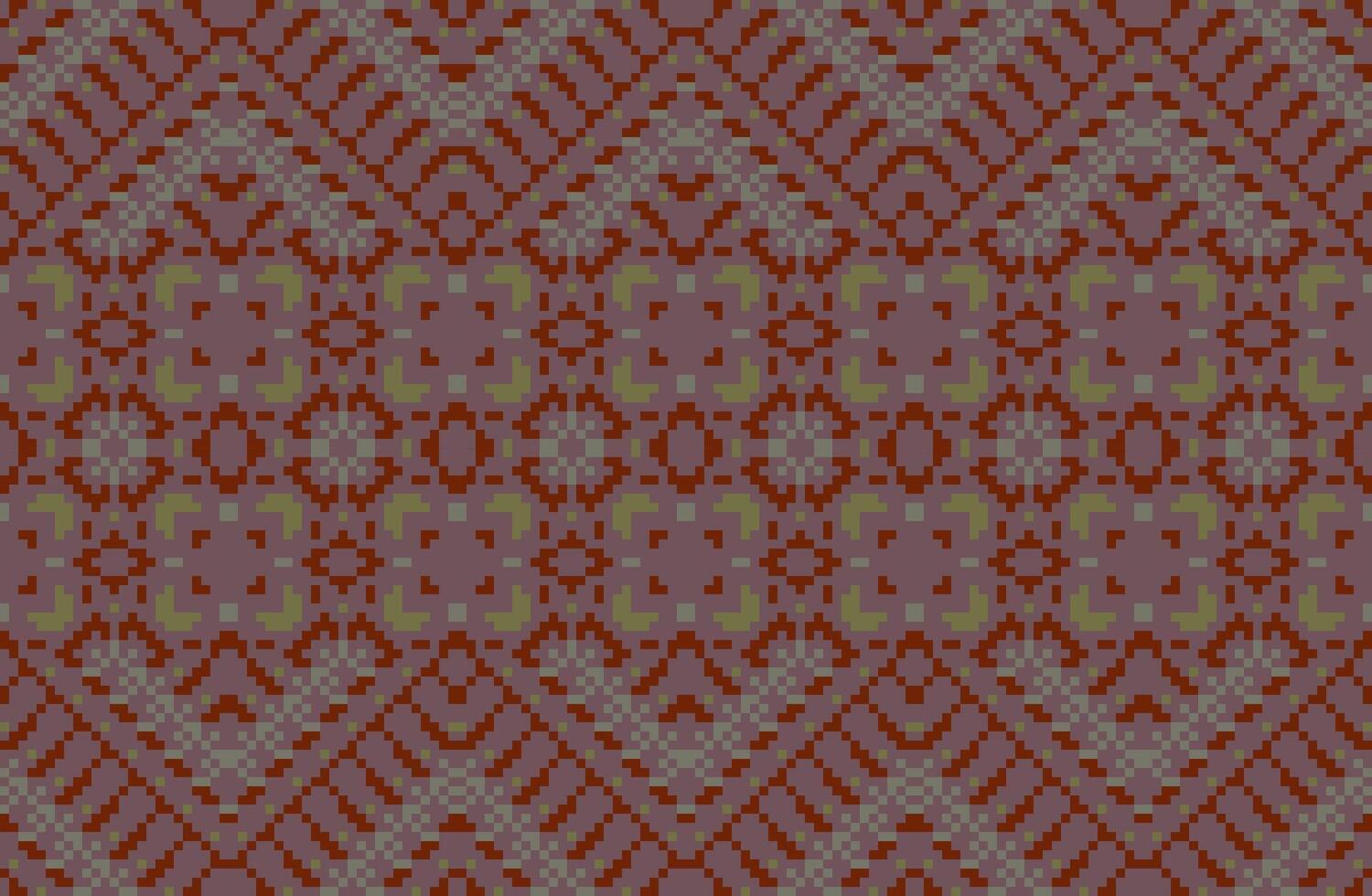 Endless Islamic Flower Patternfolk Embroidery, Aztec Geometric Ornament Print. Design for Carpet, Wallpaper, Clothing, Wrapping, Fabric vector