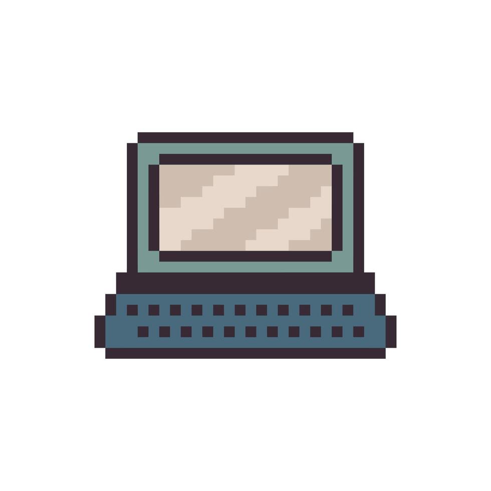 notebook laptop pixel vector
