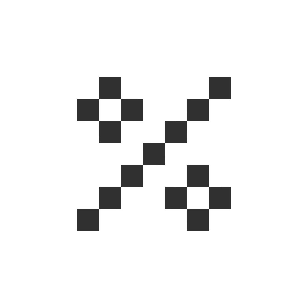 percentage pixel art vector