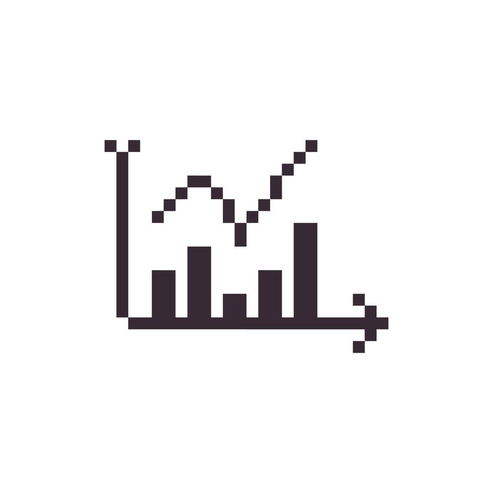 chart pixel art vector