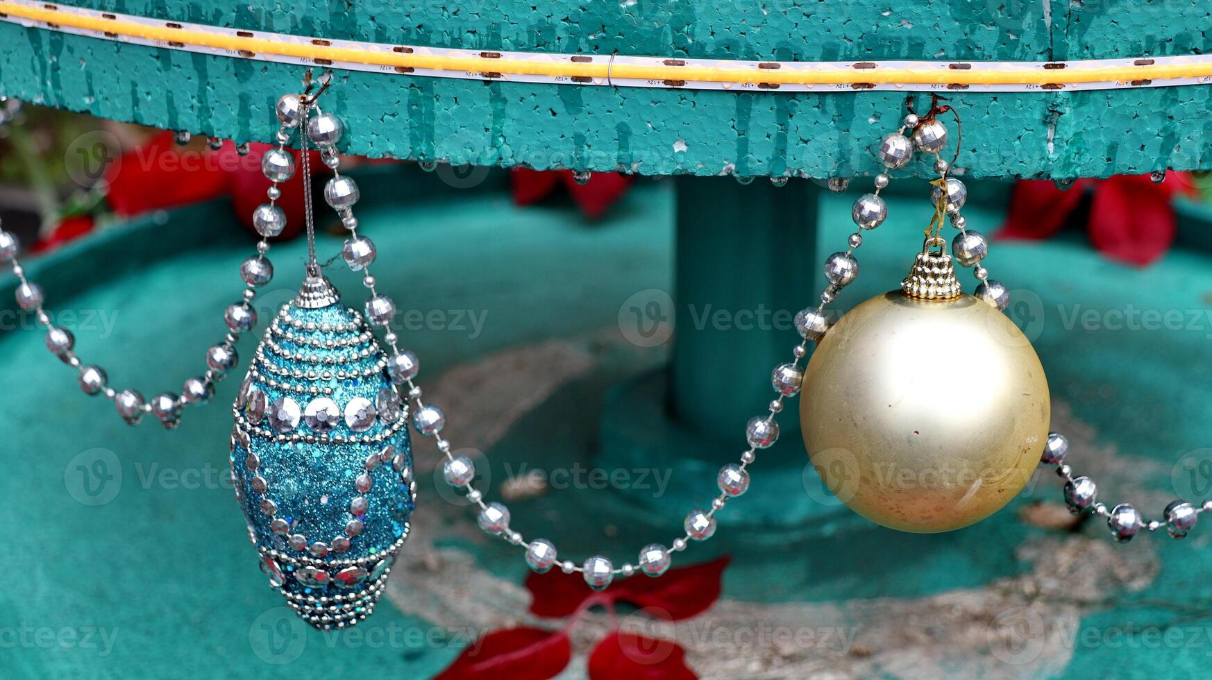 Beautiful set tree decorations photo