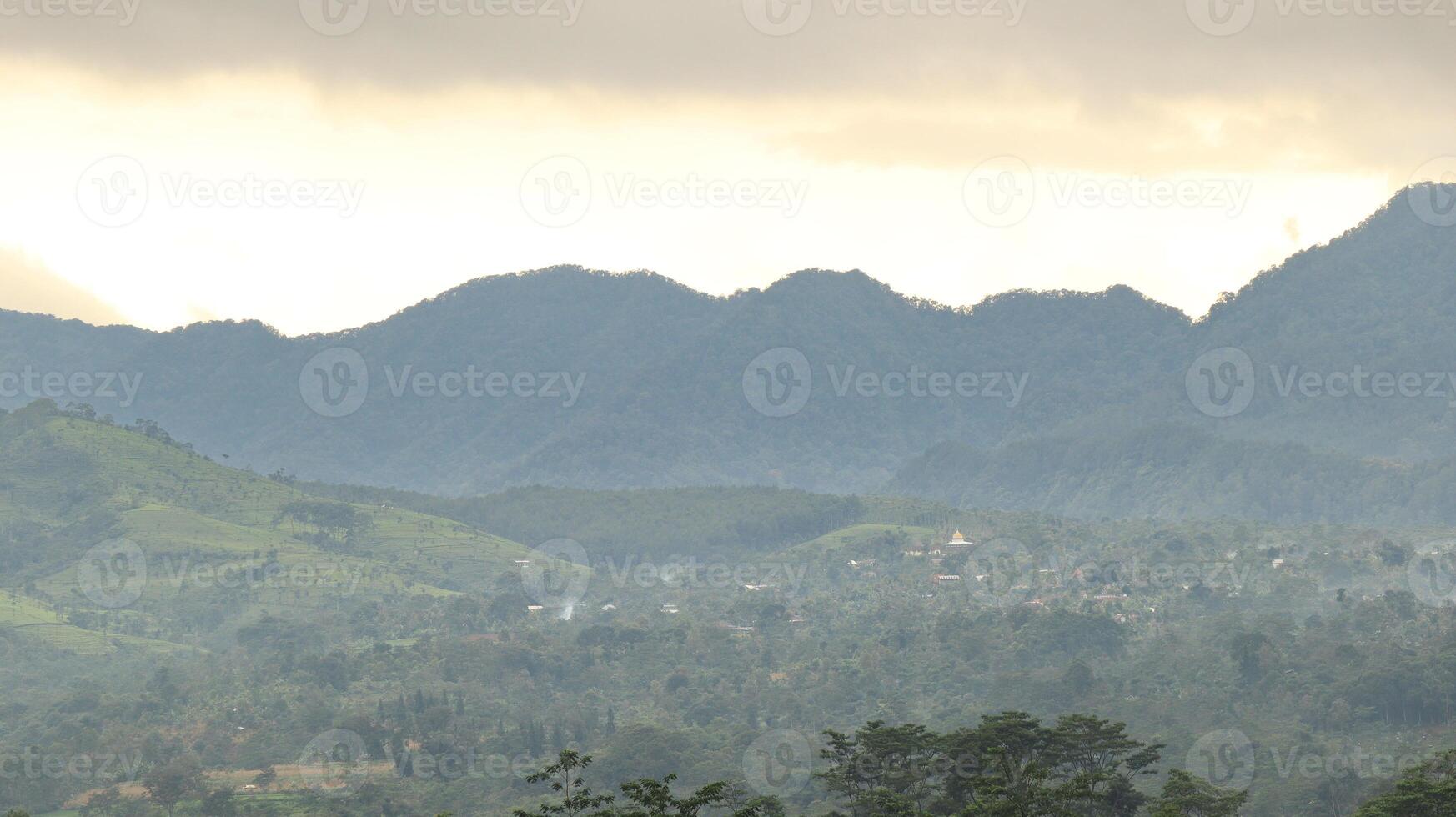 view of beautiful Nature mountains clouds grey sky photo