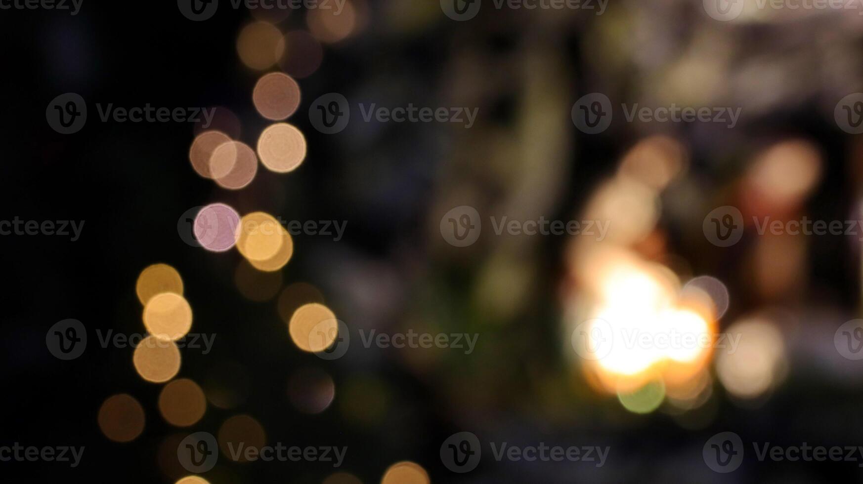 Christmas Lights Blurred with Bokeh Image photo