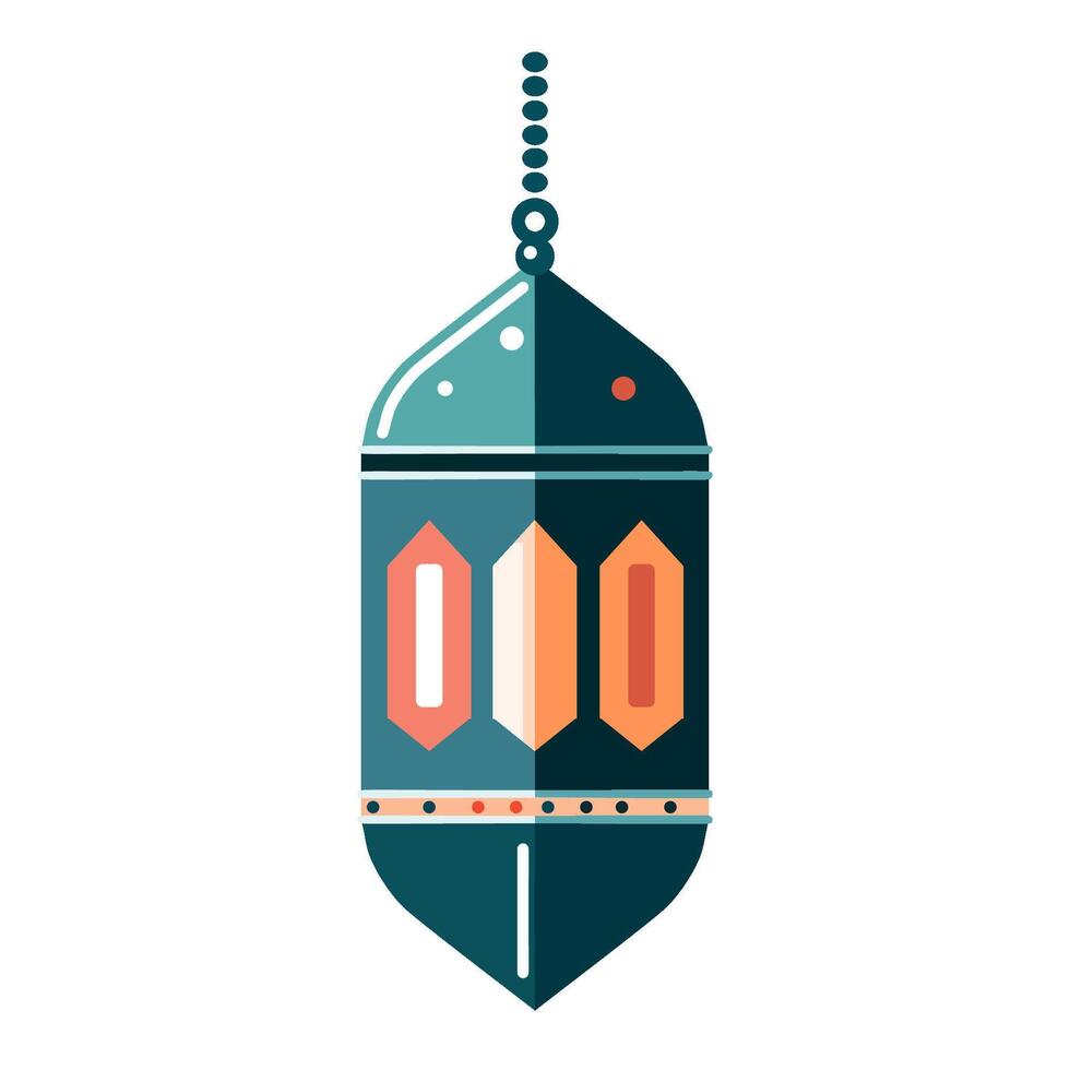 lantern hanging arabian style vector