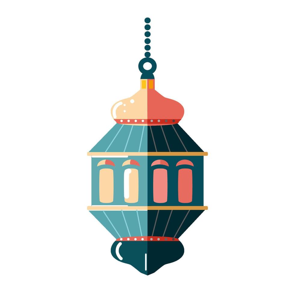 lantern hanging eid fitr vector