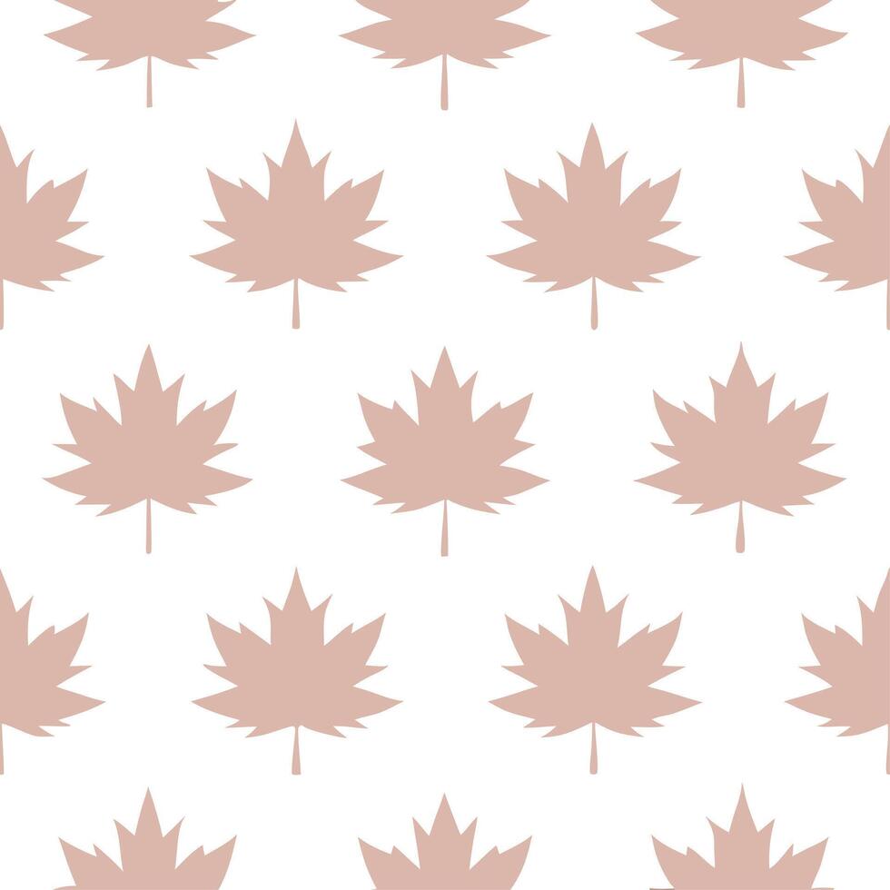 Tropical maple leaves seamless pattern with vibrant colors and exotic elements on white vector