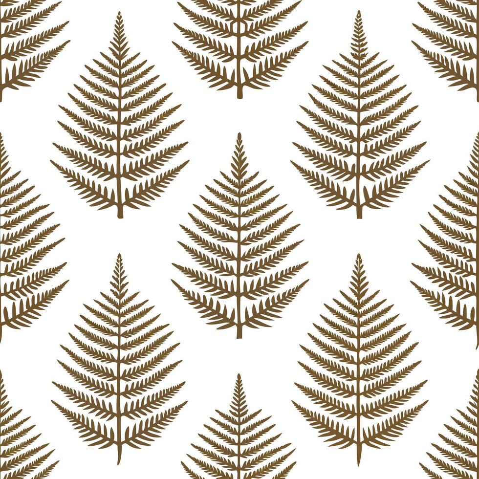 Vintage fern seamless tile pattern with distressed fern illustrations in muted green tones ideal for rustic kitchens Set 4 vector