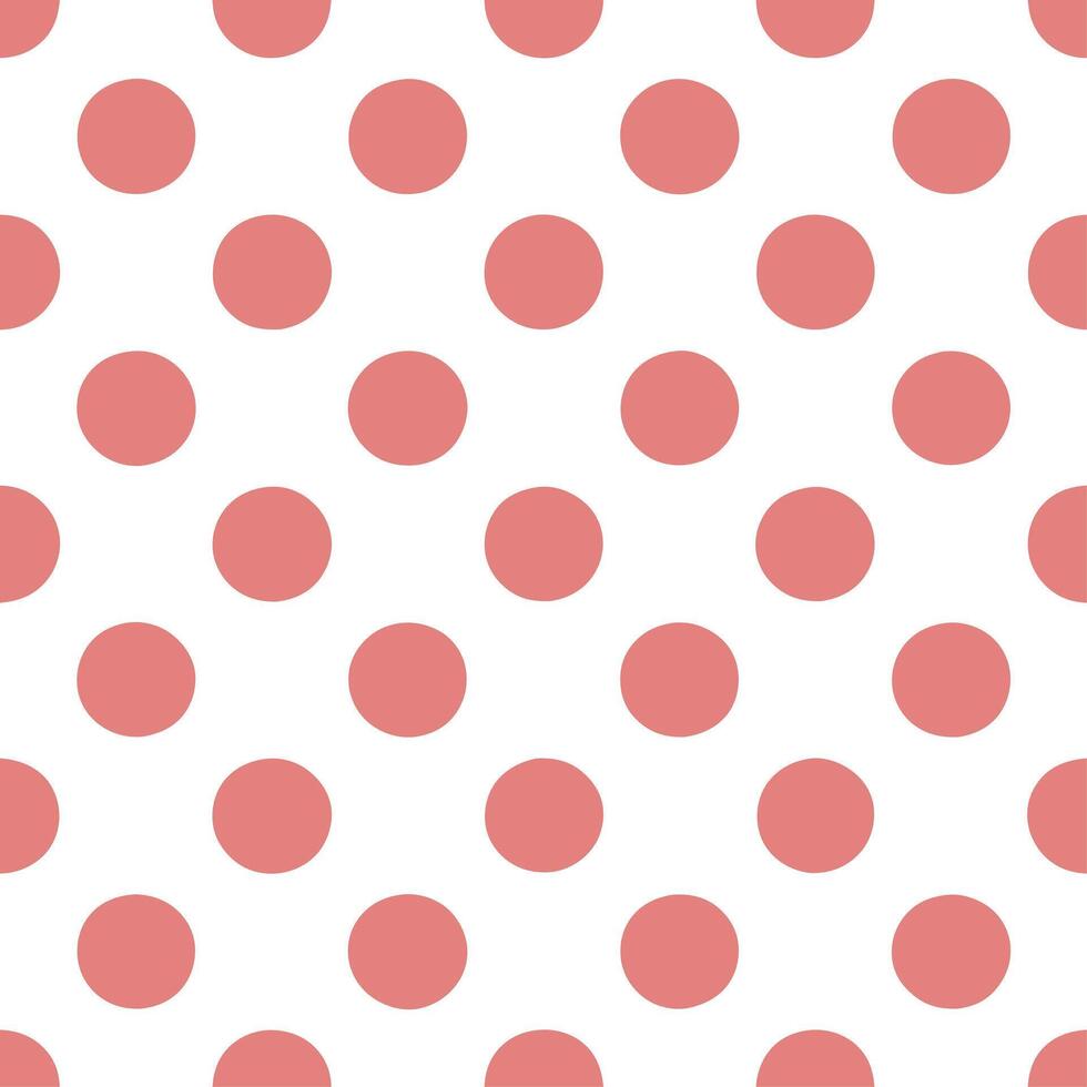 Soft watercolor circle tile pattern with gentle brush strokes on white for refined artistic expression vector