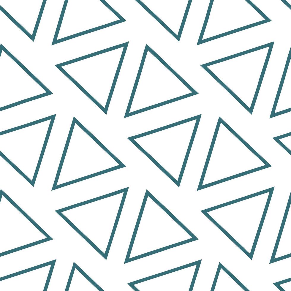 Triangles and lines geometric seamless tile pattern minimalist isolated white background perfect for modern branding packaging vector
