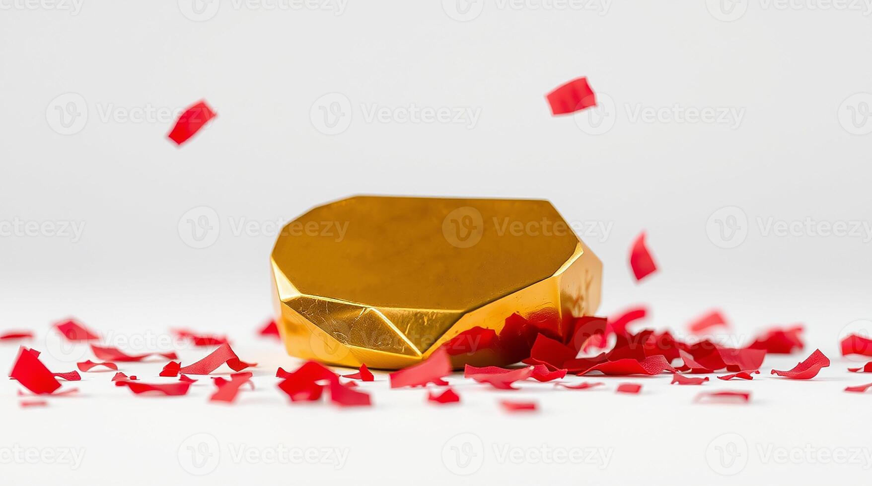 Symbolic Gold Ingot in Bold Artistic Design photo