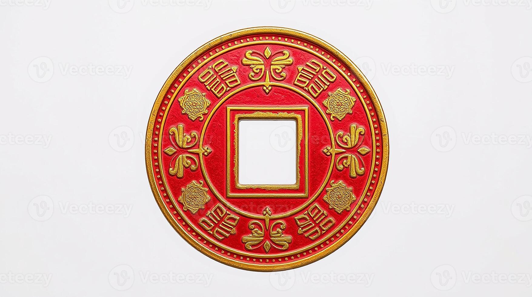 Ancient Coin Symbolizing Wealth and Luck photo