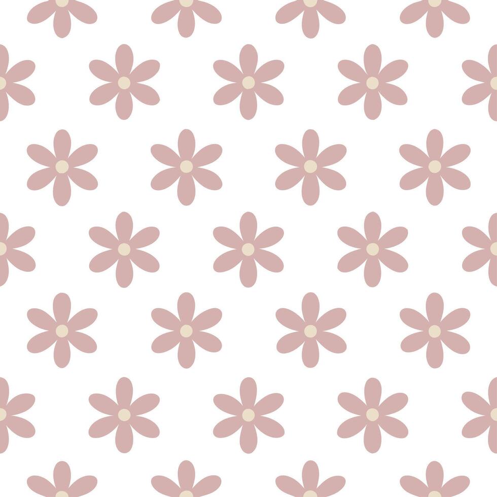 Tropical heather seamless pattern with vibrant colors and exotic elements on white vector