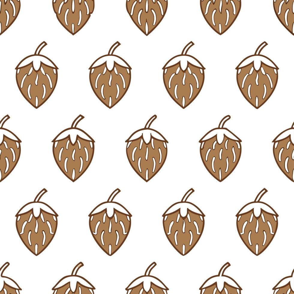 Rustic foxglove texture seamless tile pattern earthy isolated white background ideal for farmhouse decor textiles home accessories vector