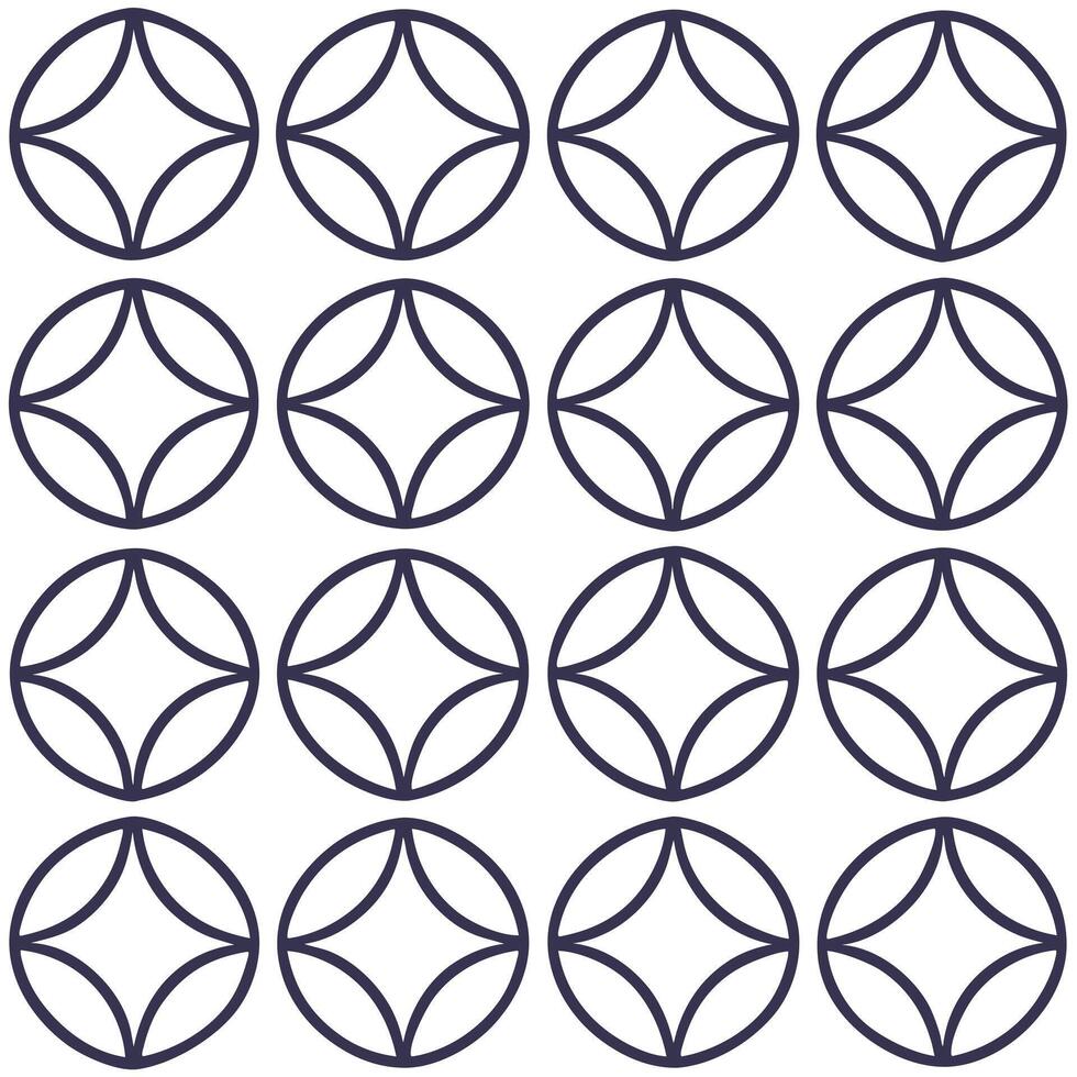 Modern geometric wisteria seamless tile pattern sleek isolated white background perfect for contemporary branding packaging vector