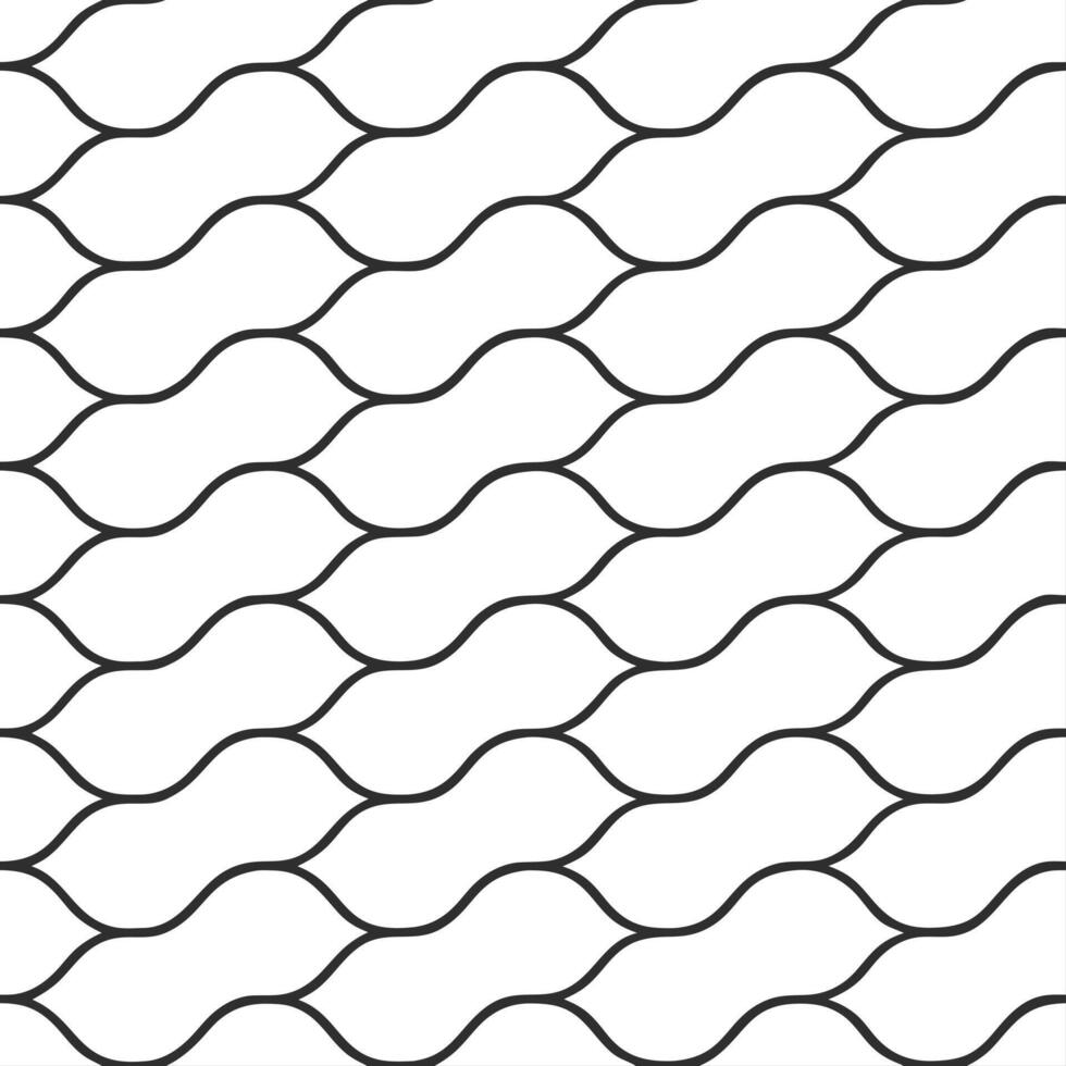 Modern square wave seamless pattern fluid isolated white background perfect for forward thinking brand visuals dynamic editorial digital design vector
