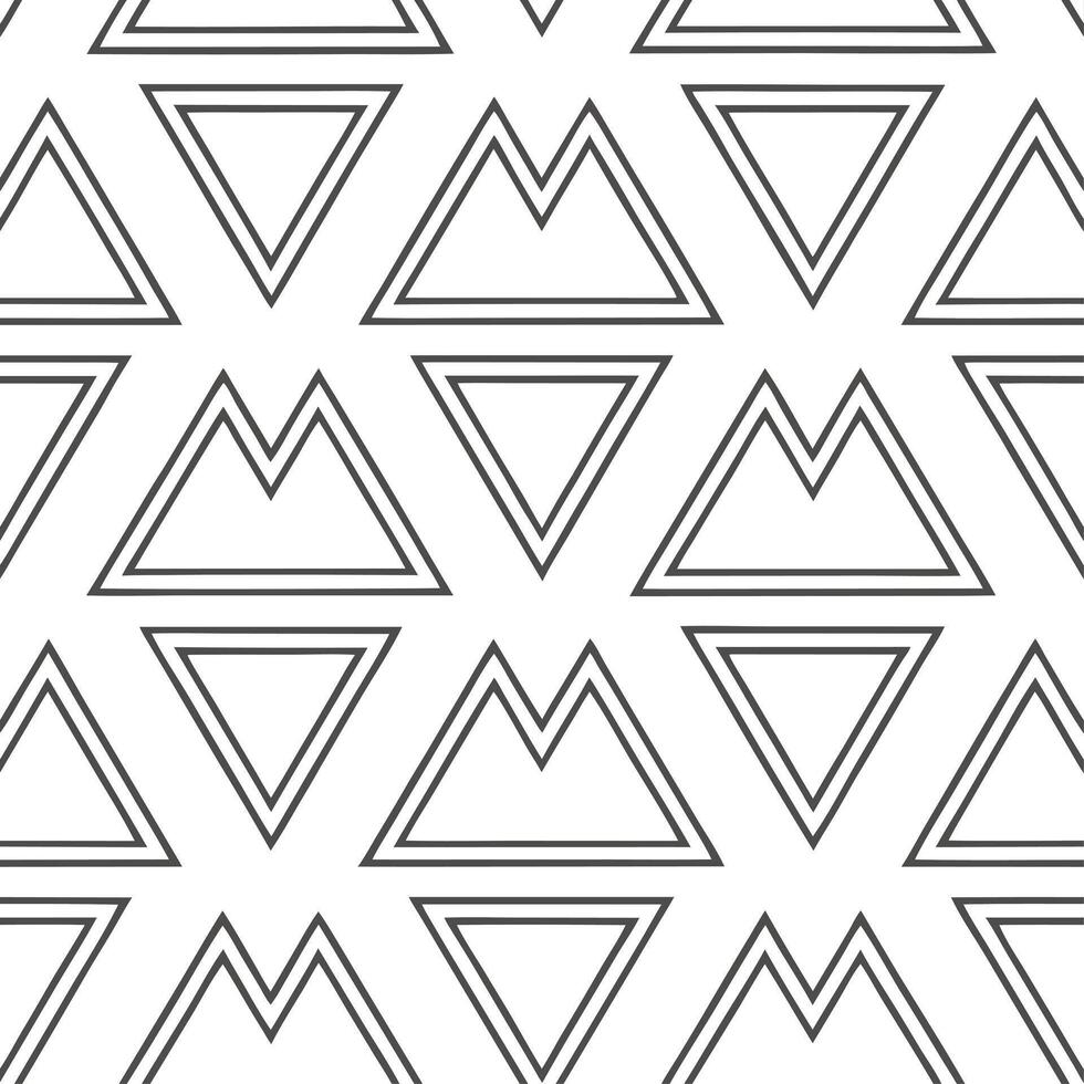 Modern geometric triangle seamless pattern with angular shapes and ...