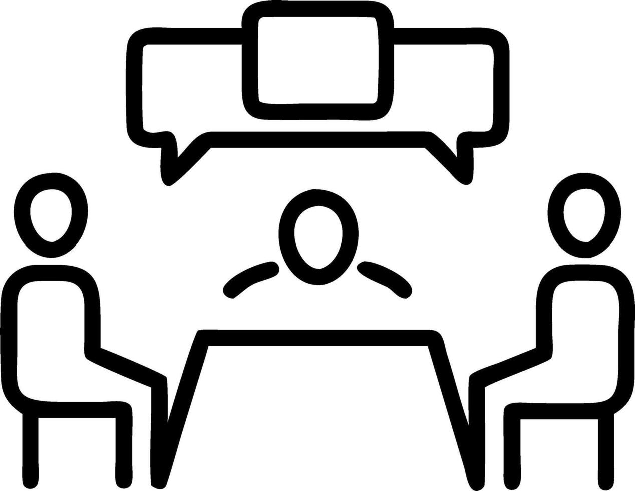 Plain Neutral Meeting Room for Professional Teams vector