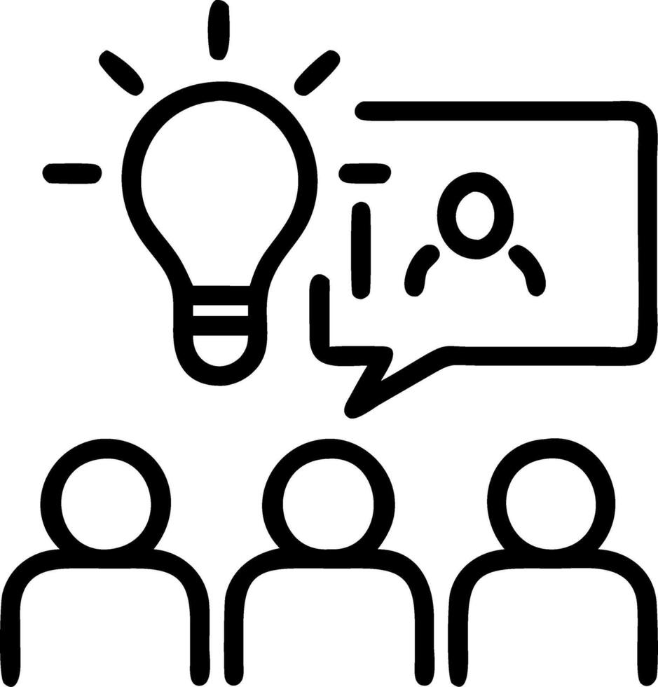 Innovative Team Collaboration with Digital Whiteboard vector