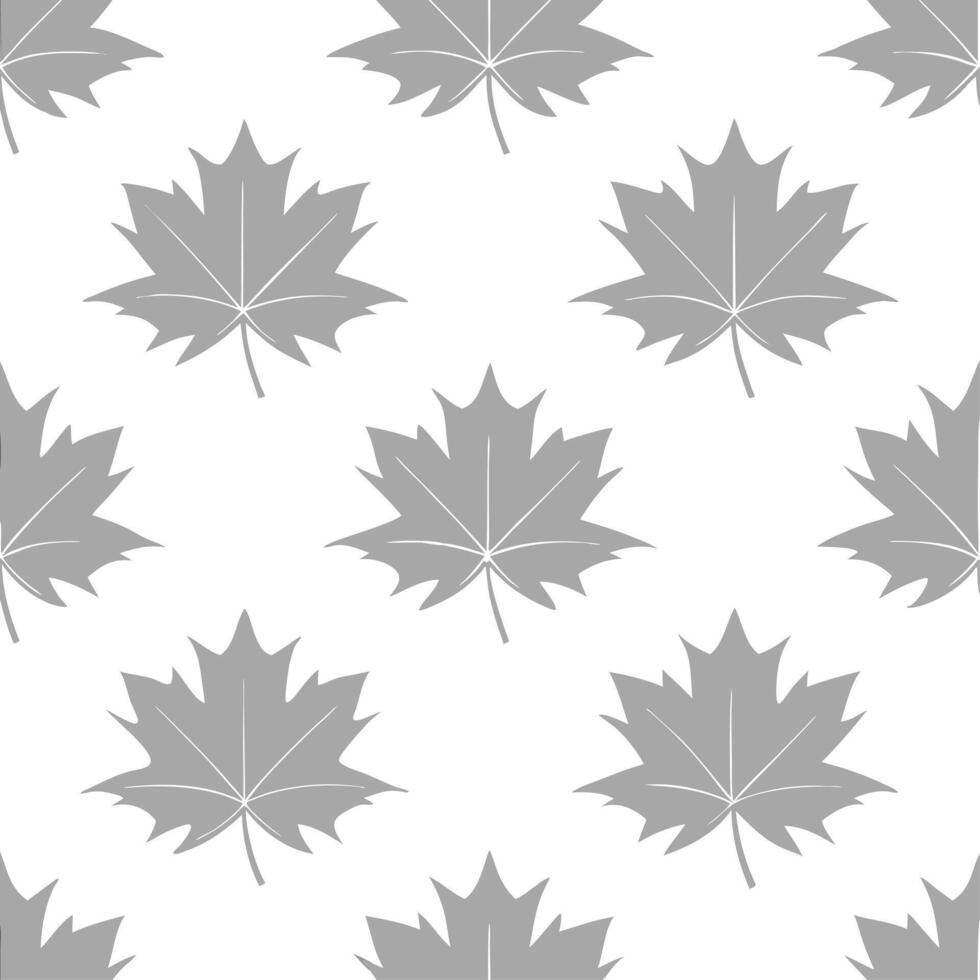 Minimalist monochrome geranium seamless pattern with simple lines on white background vector
