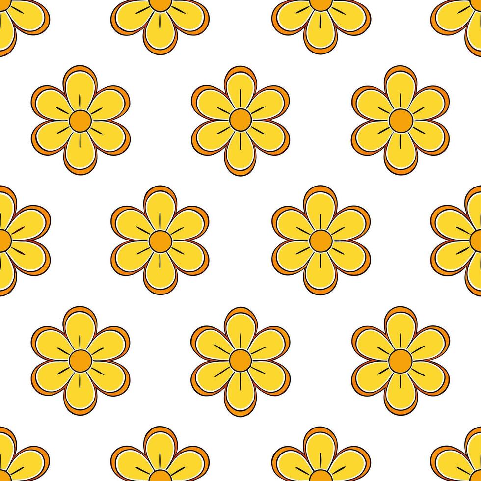 Ethereal buttercup seamless pattern with light tones and airy elements on white background vector