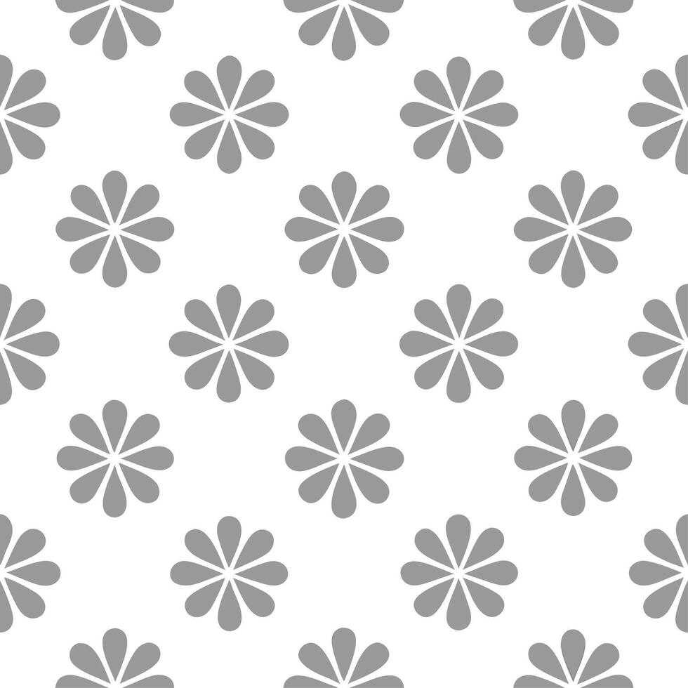 Ethereal silver geranium seamless pattern with metallic shimmer on white background vector
