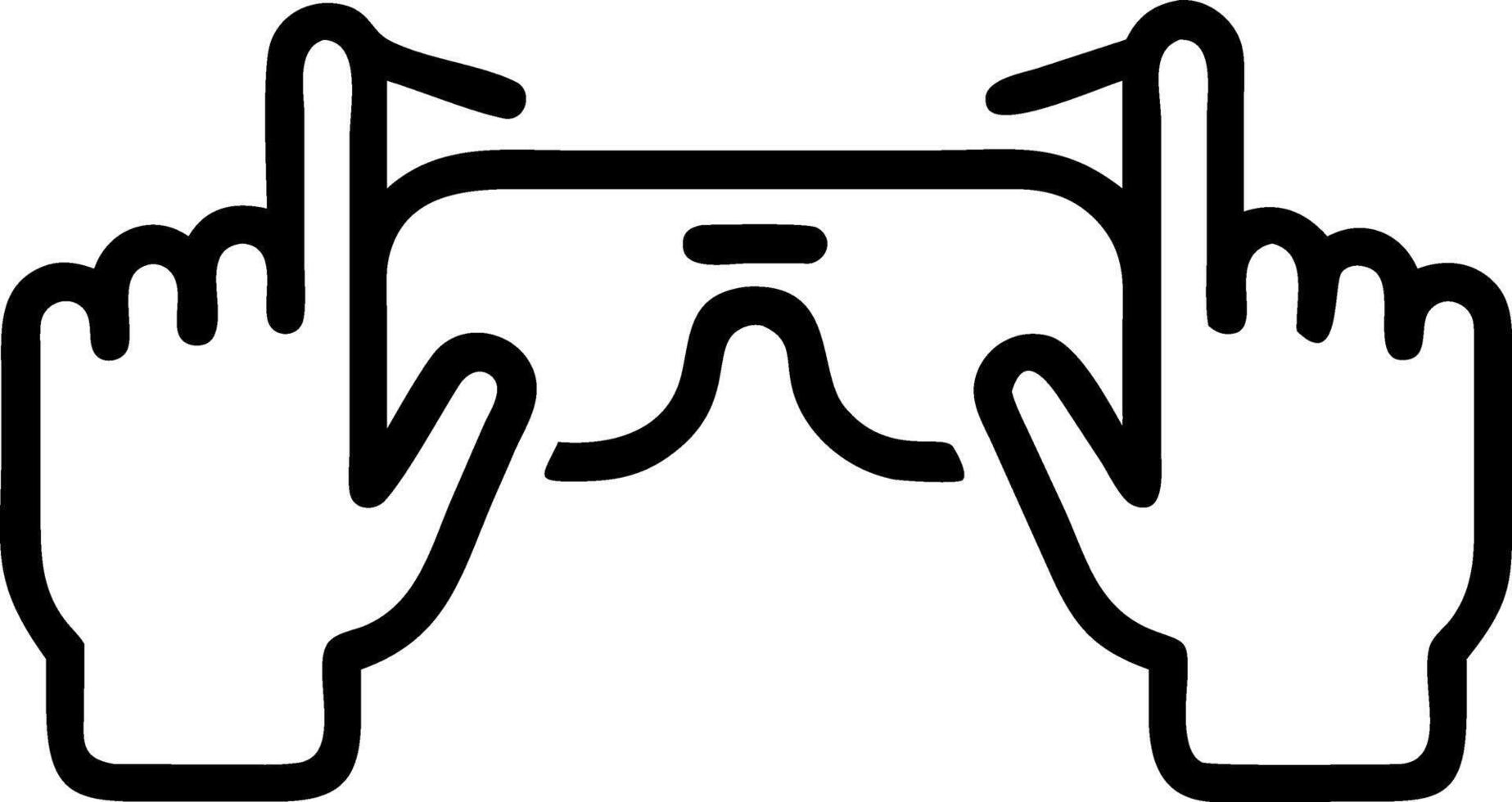 Close up of Virtual Reality Social Network vector