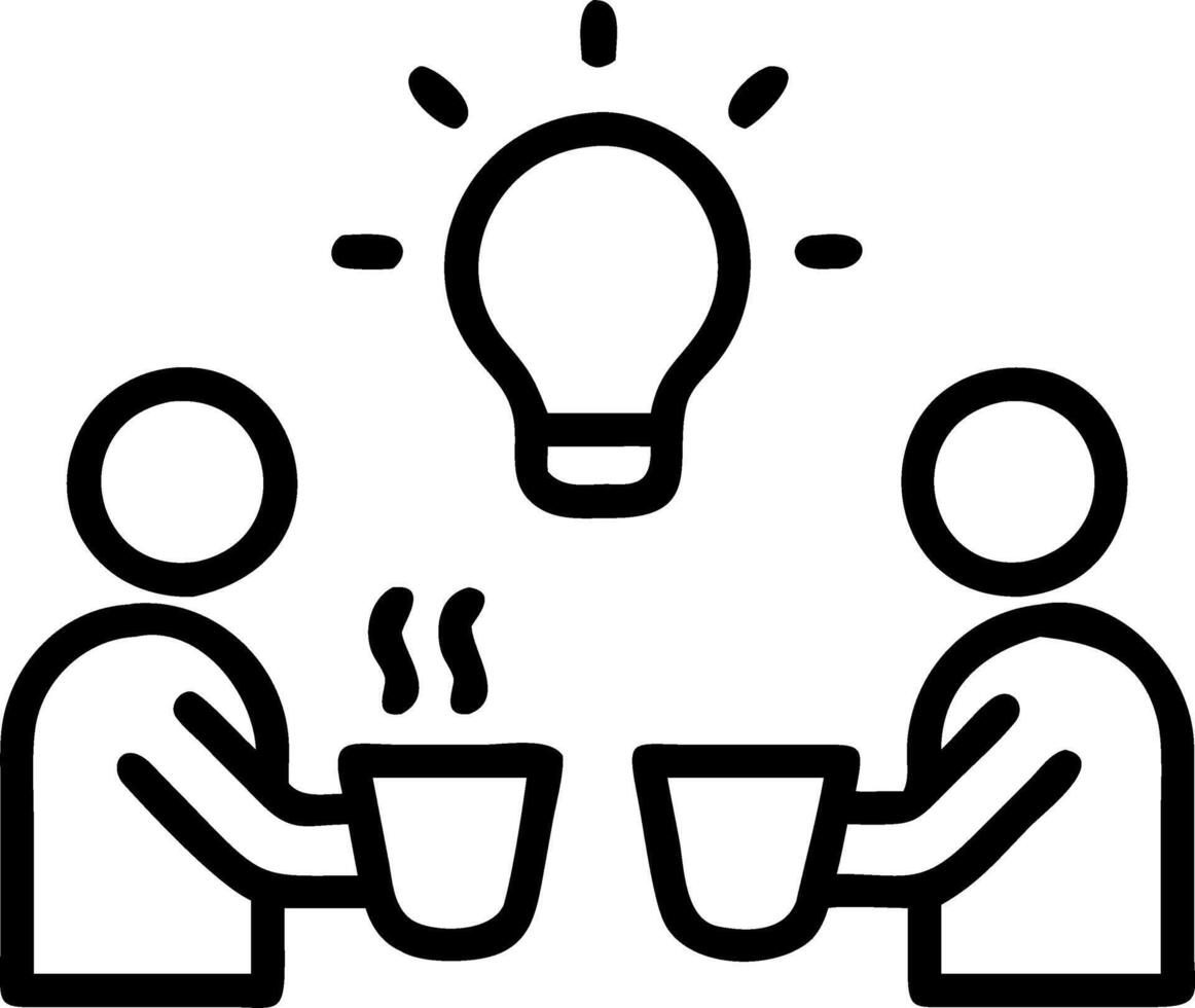 Casual Team Interaction with Coffee in Creative Meeting vector