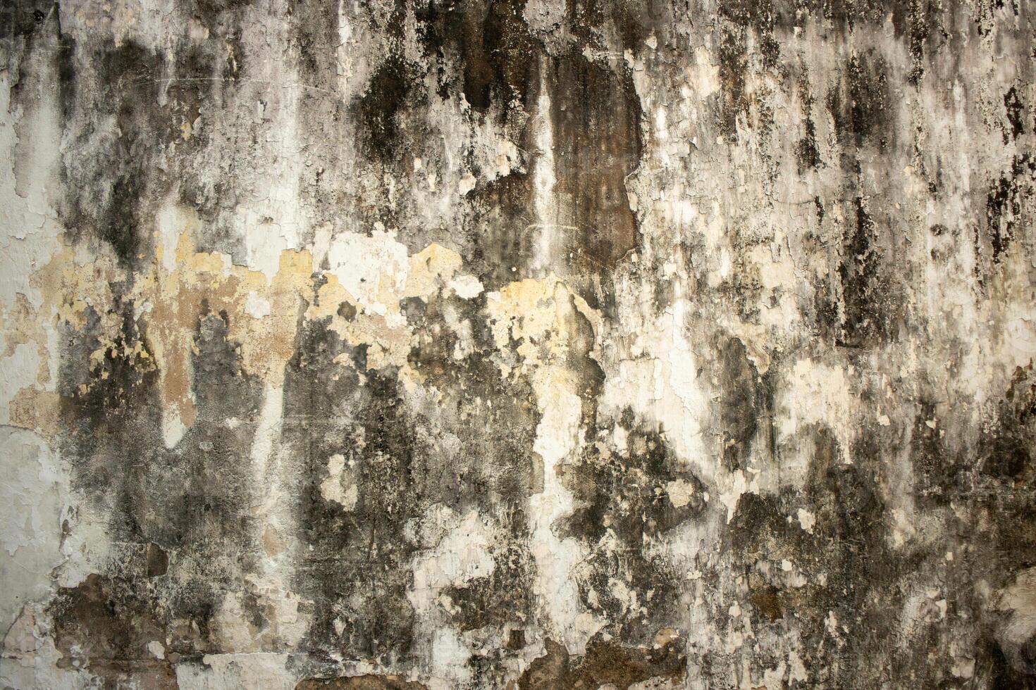 The old dirty wall stained with rust pattern background photo