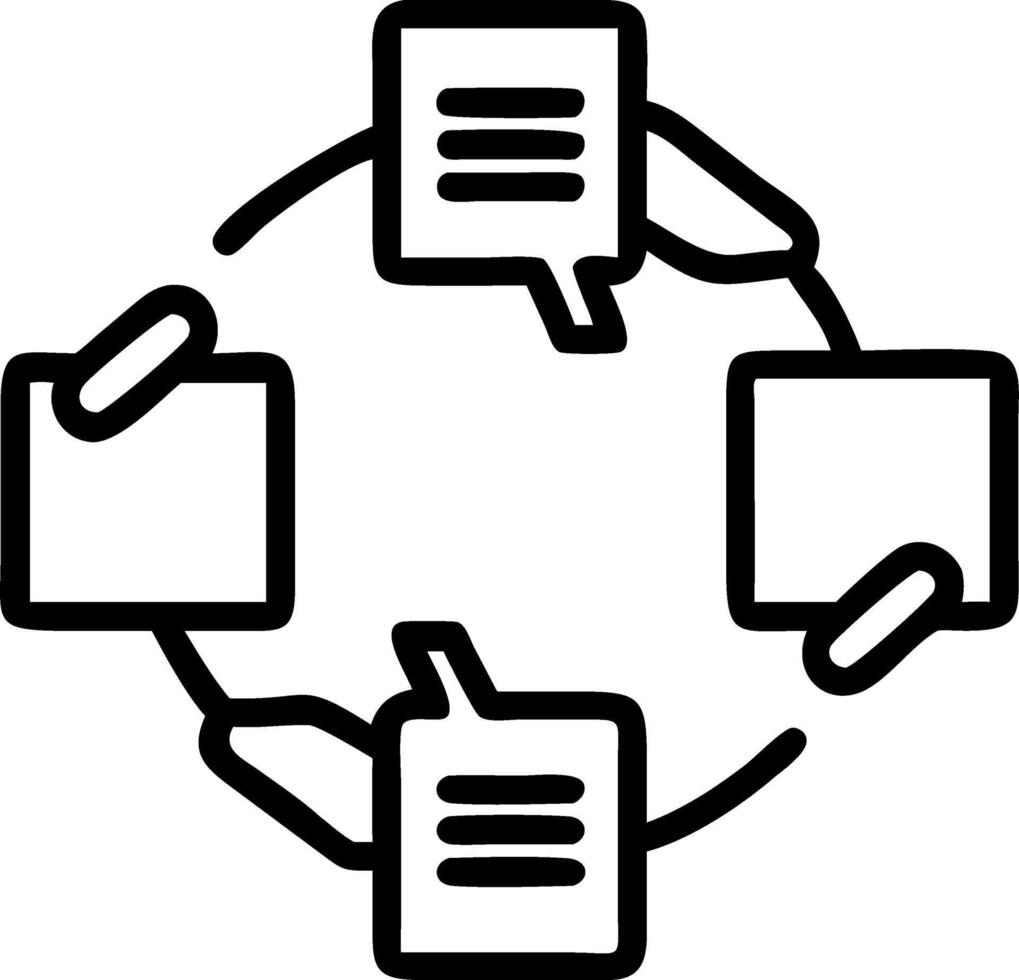 Realistic Macro of Collaborative Workspace vector