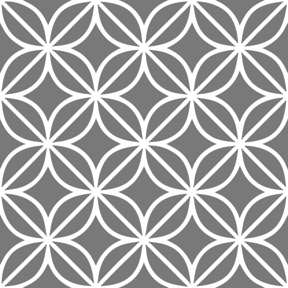 Polygons geometric seamless tile pattern intricate isolated white background ideal for artistic home textiles wallpapers vector