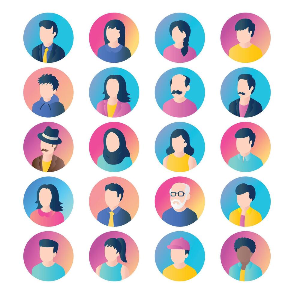 Avatar Character Design vector