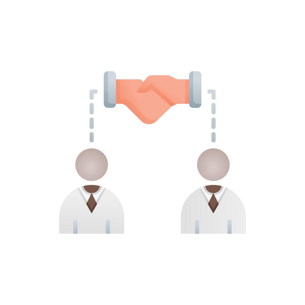 cooperation and collaboration icon vector