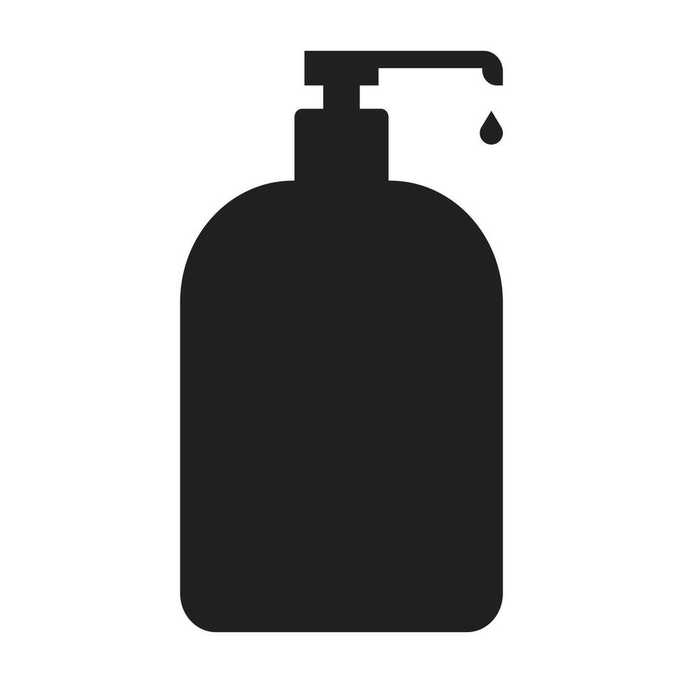 minimalist handwash bottle vector