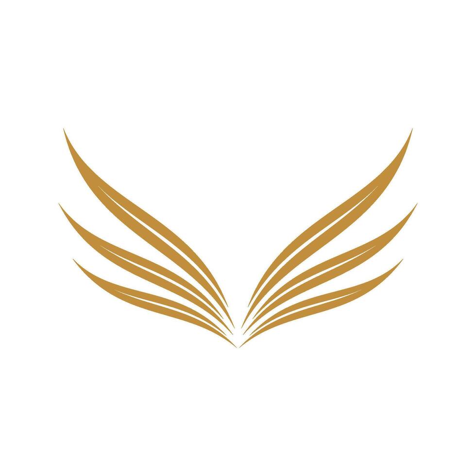 Swoosh Wings Accent Logo Template Illustration Design. EPS 10. vector